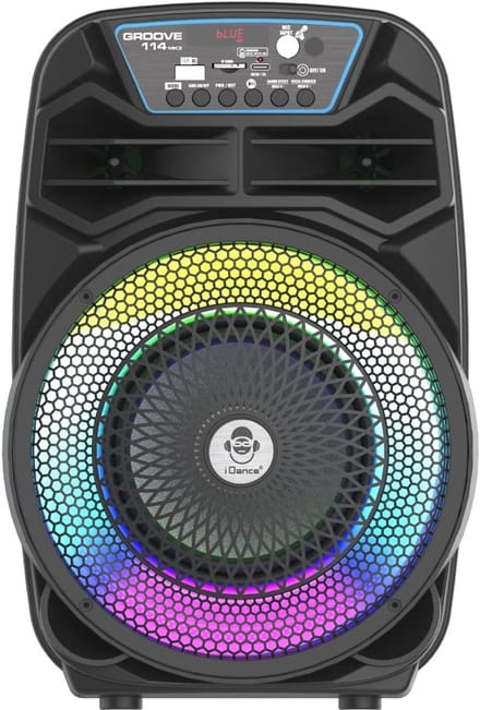 Draagbare Bluetooth Speaker met LED Disco Verlichting en Karaoke Functies