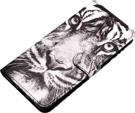 Bookcase hoesje met print Tijger Geschikt voor: iPhone 14 Plus