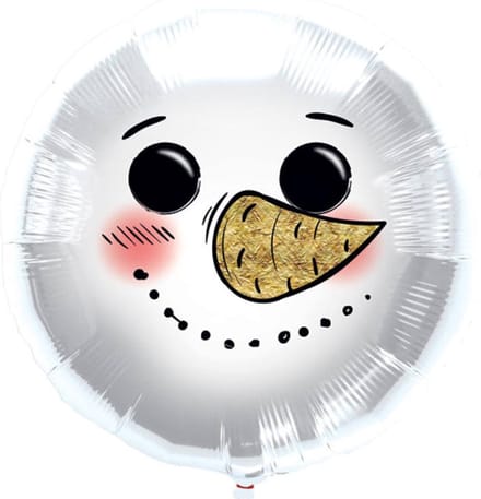 Folieballon Sneeuwpop - 45cm