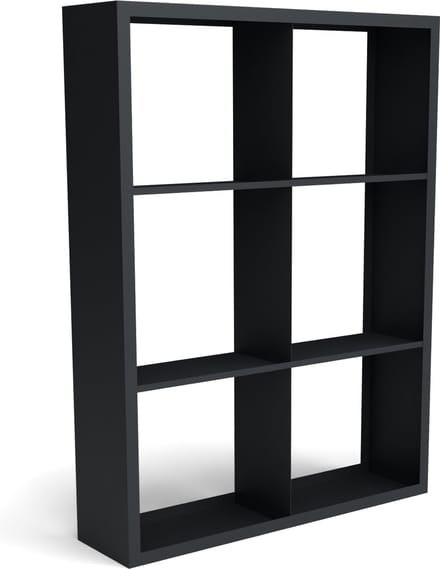 Beltza zwarte houtopslag onderverdeling 6 vakken 1500x385x2000 mm