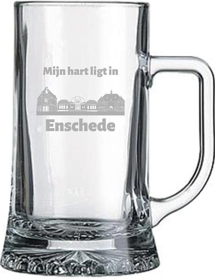 Gegraveerde bierpul 50cl Enschede