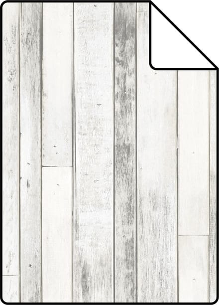 Proefstaal ESTAhome behang sloophout grijs wit - 26.5 x 21 cm - 138816-S