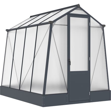 Westmann Aurora 68 - TuinKas met fundering - Antraciet 248x188 cm