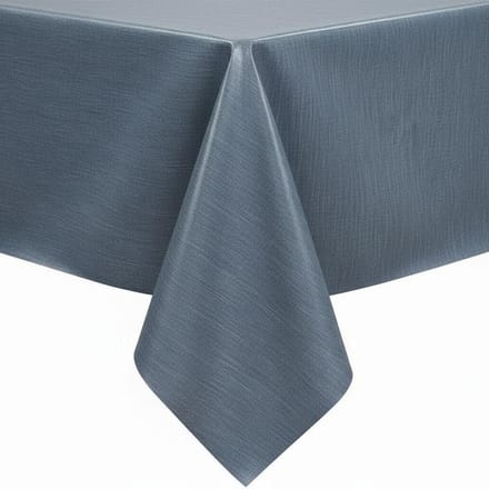 Protecttable - Tafelzeil Linnenlook Denim Light Blue 140x330cm - Tafelkleed Afwasbaar - Kunststof