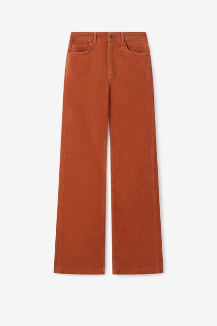 Sissy-Boy - Bruine corduroy flaired broek