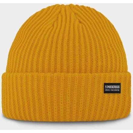 Poederbaas Muts Royal Rib Beanie Yellow