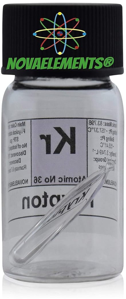 Krypton Element - Gasverdunner Ampul - Laboratorium Gebruik - Mini Ampul - 36 Kr - Glas
