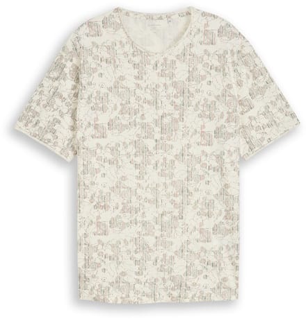 Tom Tailor - Plus Size - T-shirt met all-over print - Maat 3XL - off white irregular design