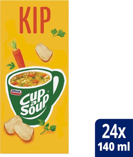 Cup-a-Soup - Unox - Kip 140ml - 4 stuks