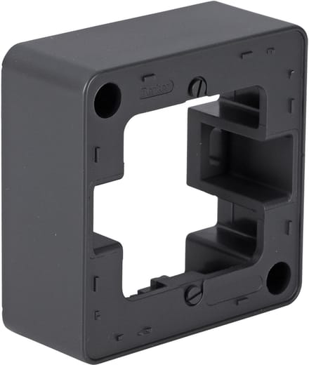 Berker Q1 opbouwraam - inbouw - 1-voudig - antraciet