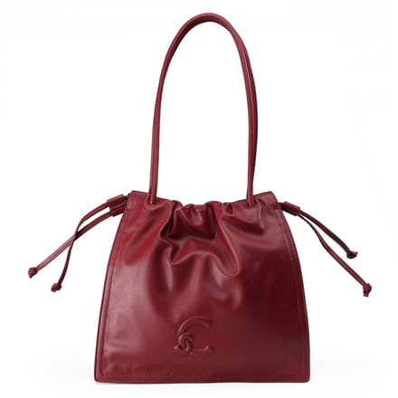 COCCINELLE Leren schoudertas Dulse Handbag Ribes (rood)paars