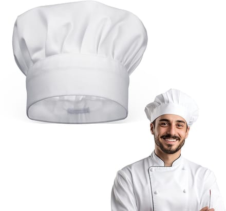 Dailygoods- Koksmuts Wit - Katoen - Verstelbare Sluiting - Koks/Thuis - Koks/Restaurant - Koks/Bakker - Unisex - Kookmuts