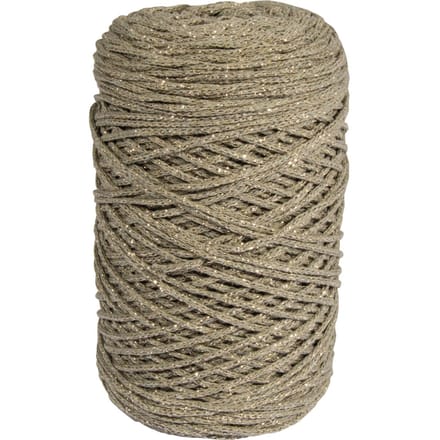Gerecycled garen met gouddraad, Ø 2mm - Reed