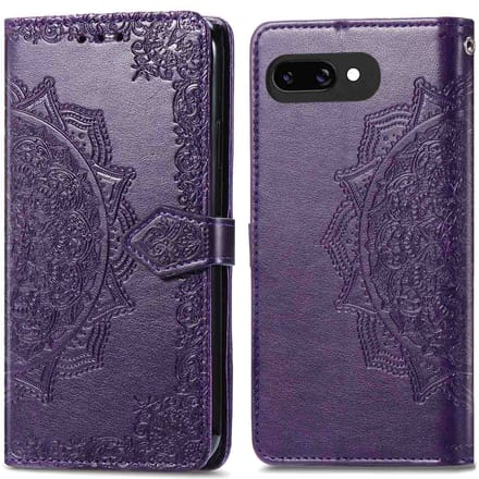 imoshion Hoesje - Geschikt voor Google Pixel 9a - Mandala Bookcase - Paars