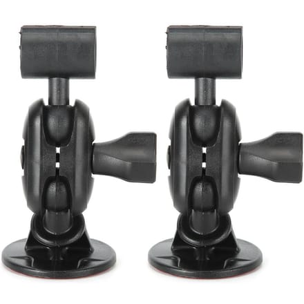 2pcs Petit Support de Caméra de Tableau de Bord Support Enregistreur de Tableau de Bord Ventouse Réglable à 360 Degrés Universel gray