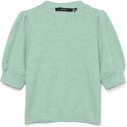 Vero Moda Trui Vmdoffy 2/4 O-neck Pullover Ga Noos 10278313 Birds Egg Green/melange Dames Maat - S