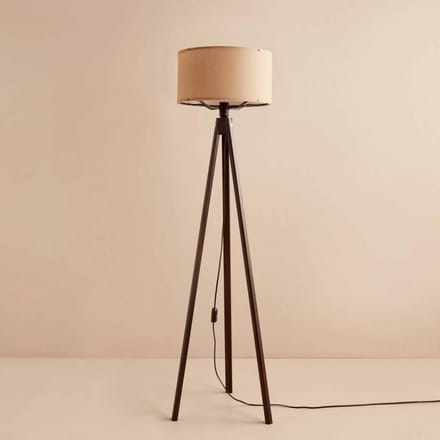 Asir - Vloerlamp - Nerts, Bruin - 20 x 120 x 6