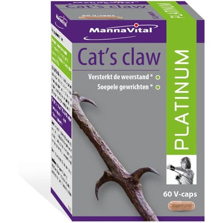 Mannavital Cats Claw Platinum V-capsules 60