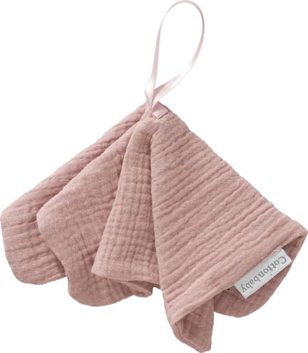 Cottonbaby - speendoekje soft - oudroze - baby - oud roze