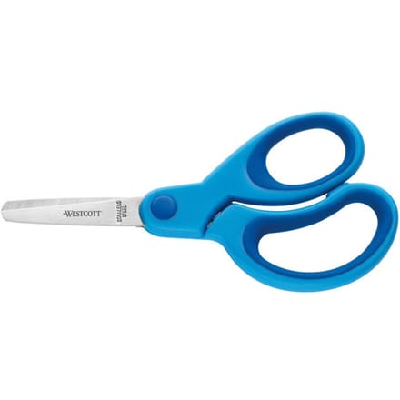 Westcott schaar - Kids - 13cm - soft grip - ronde punt - blauw - AC-E21581