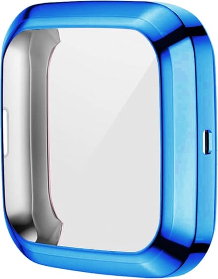 Screenprotector watch case - hoesje - geschikt voor Fitbit Versa 2 - blauw