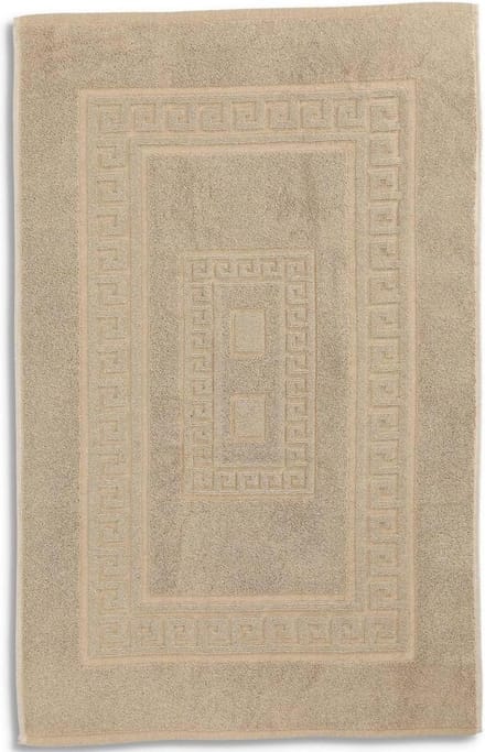Badmat Torino 60 x 120 cm absorberend katoen zonder antislip - BEIGE