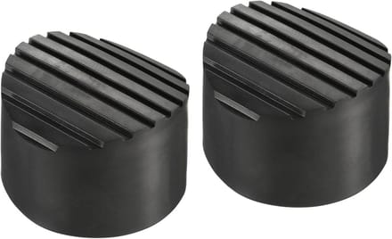 Ladder Voetmatten Set - Antislip Beschermers - Vloer Beschermen - Rubberen Constructie - 76 mm Binnendiameter - Zwart