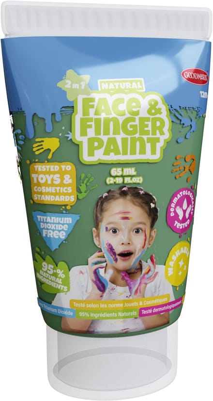 Boti Natural Face & Fingerpaint Tube - Green 65ml