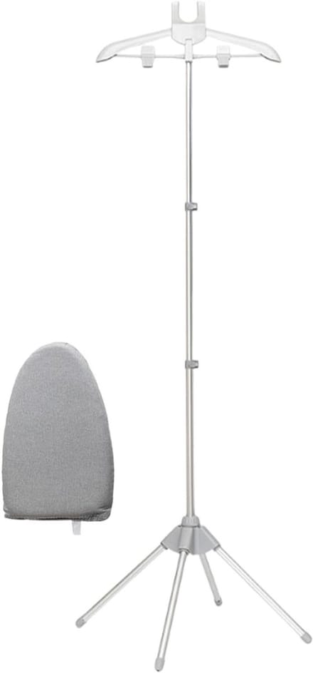 Stoomstrijkijzer Houder - Strijkplank Accessoire - Kleding Stomen - Opvouwbaar Compact Ontwerp - 84-160 cm In Hoogte Verstelbaar - Grijs
