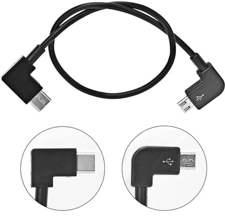 USB Cable, RCUSB Cable Replacement Accessories Compatible with MINI Drone (Micro USB to USB Type C)