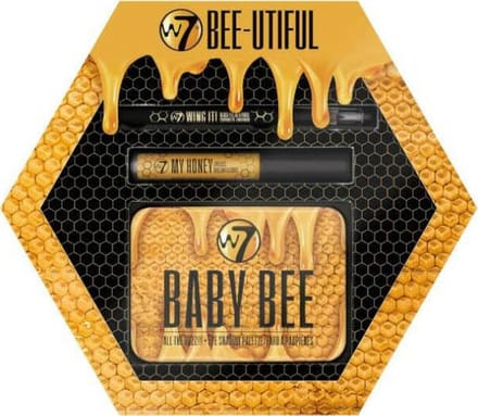 W7 Bee-Utiful Cadeauset - Gift Set - Oogschaduw - Lipgloss - Eyeliner - Goud - Gold - Valentijn