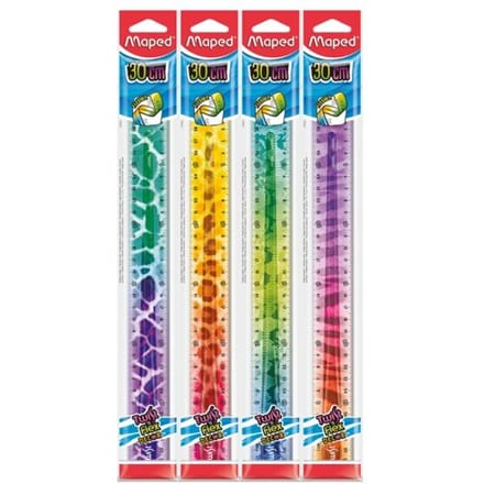 Liniaal Maped Twist 'n Flex Decor Animals 30cm assorti display à 20st