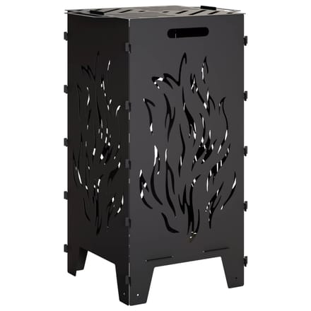 vidaXL - Vuurkorf - Zwart - 47 - x - 38 - x - 75 - cm - Staal