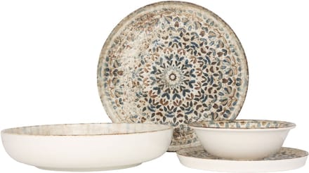 Rinart Serviesset - Aztec - 24 delig - 6 persoons - Porselein