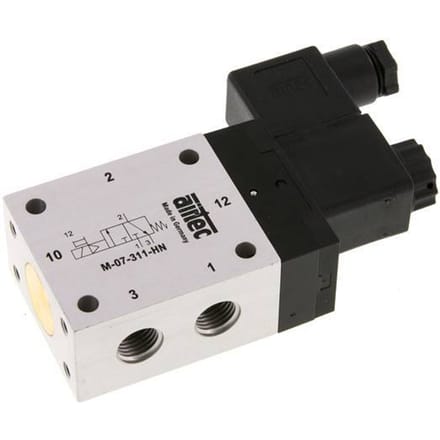 3/2 G1/4'' NO Magneetventiel 230V AC 2.5-10bar/35.0-140psi Airtec