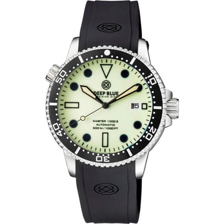Deep Blue Master 1000 II MSTR442YELFULLLUM Heren Horloge 44MM 30 ATM