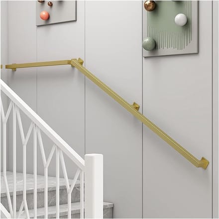 Trapleuning - Veiligheidsreling - Veilig Traplopen - Roestvrij staal - 480 cm - Goud