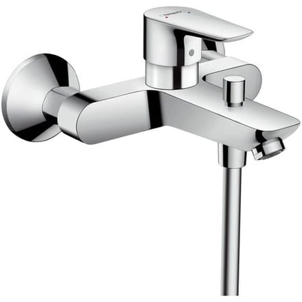 Hansgrohe Talis e Badmengkraan - eengreeps - opbouwmontage - uitsprong - 195mm - chroom - zonder d - hoogglans chroom