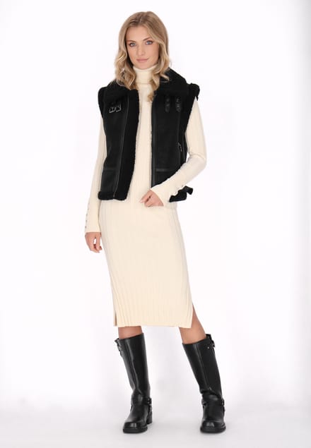 Dreimaster Waistcoat Dames zwart