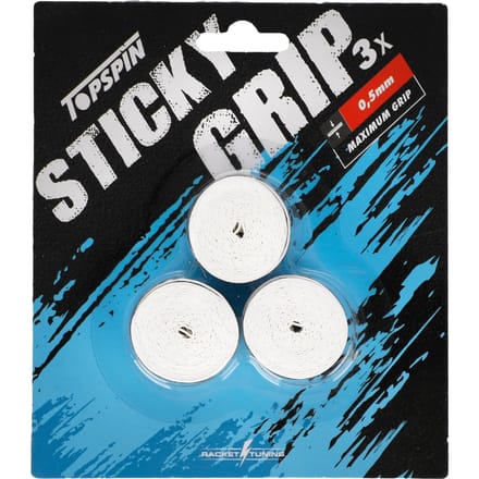 Topspin Sticky Grip Verpakking 3 Stuks-Wit