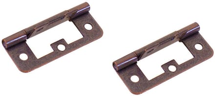 Scharnier Vlak Brons 63x25mm 2st.