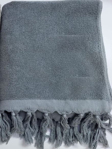 Lantara Hamamdoek met badstof - Grijs - 90x190cm