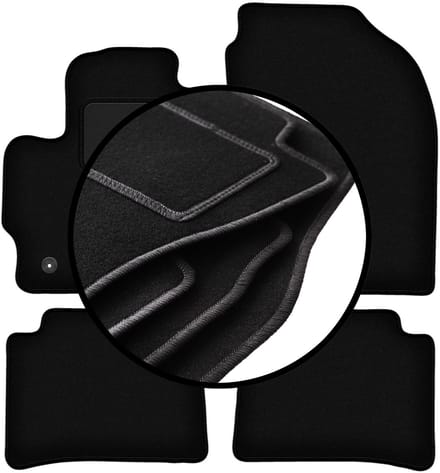Set veloursmatten voor: Toyota Corolla XII / E17 hatchback, sedan, stationwagen (2018-)