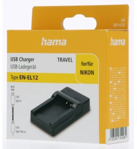 Hama USB-oplader Travel Voor Nikon EN-EL12