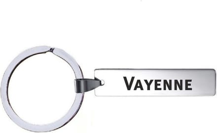 Sleutelhanger Met Naam - Vayenne - RVS