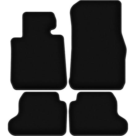 BASIC zwarte veloursmatten voor: BMW 1 F22 coupé (2011-2019)