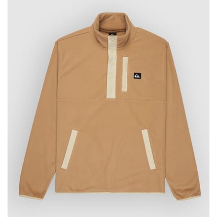 Quiksilver No Destination Fleece Met Halve Rits Bruin S Man