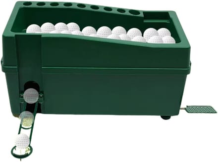 Automatische golfbaldispenser – Voor golf driving range & indoor simulatoren – Hoge capaciteit – Wit