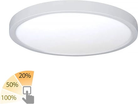 Highlight - Plafondlamp Piatto Ø 30,5 cm 3 step DIM wit