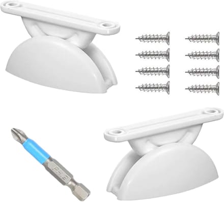 RV Deurbegrenzer - Deurstopper Camper - Voertuig Beschermen - Wandbescherming - 2 stuks - wit